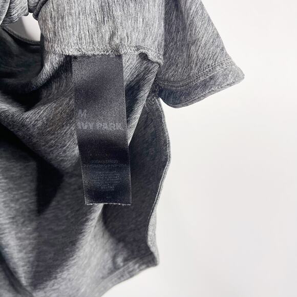 Ivy Park Laser Cut Logo Racerback Tank Top Heather Gray Womens Medium M Workout - Picture 8 of 10